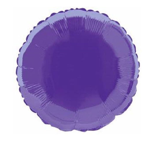 18” Unique purple round foil balloon