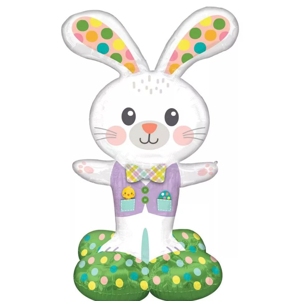 SPOTTED EASTER BUNNY P70 AIRLOONZ PKT (29" X 46")