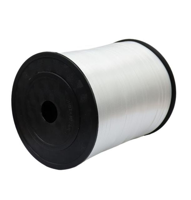 Gemar Poly Curling Ribbon 5mm x500yds No.01 White