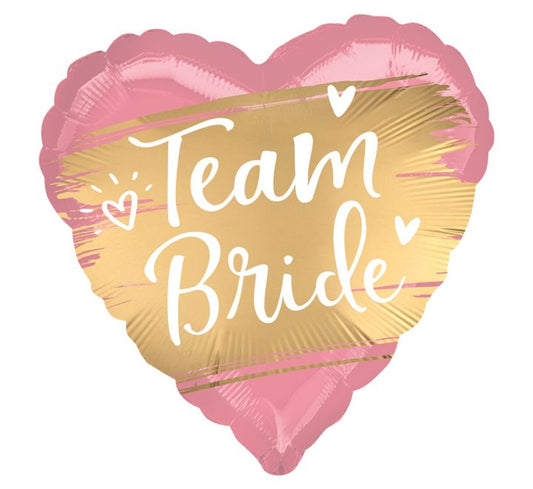 18” Satin Gold Team Bride foil balloon