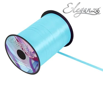 Eleganza Poly Curling Ribbon 5mm x500yds No.25 Lt.Blue