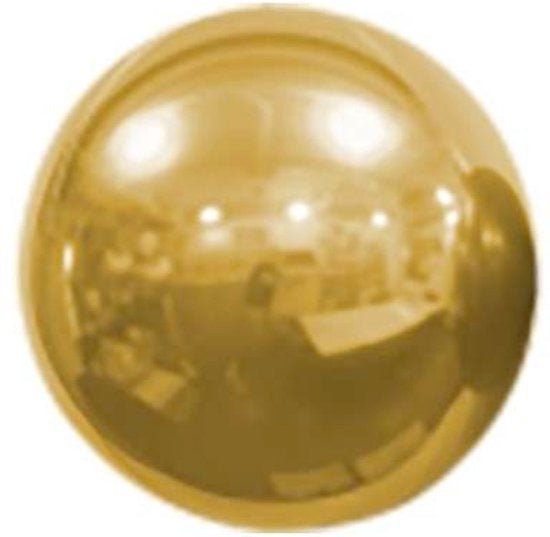 Gold 7” globe foil balloon