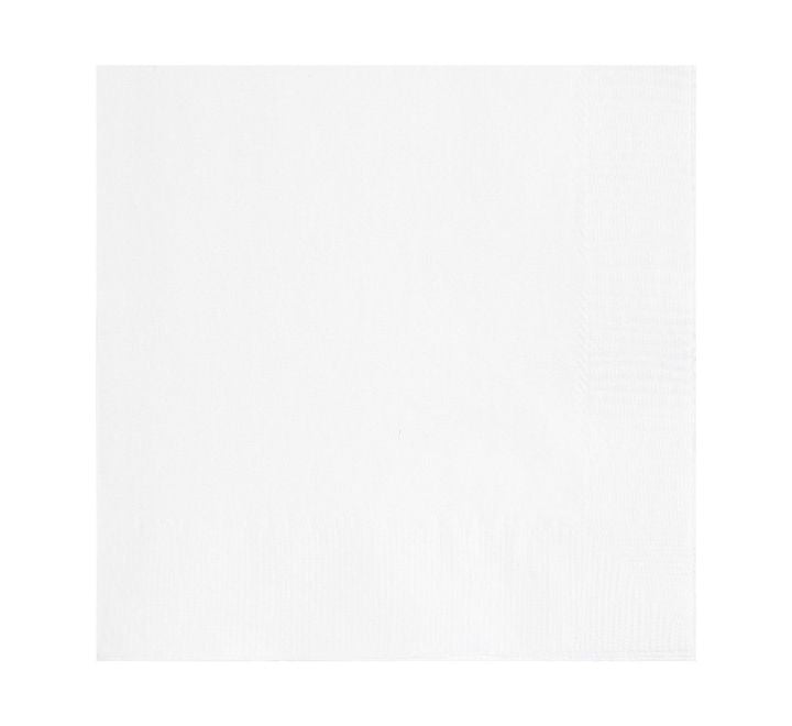 Unique (50) 33CM BRIGHT WHITE L/NAPKINS