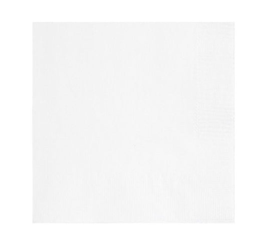 Unique (50) 33CM BRIGHT WHITE L/NAPKINS