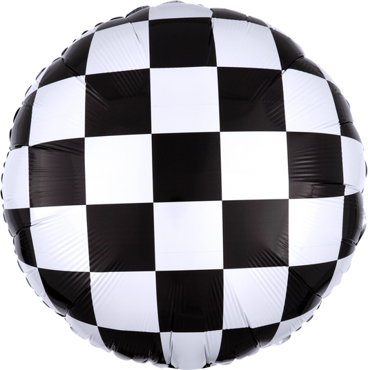 18” Checkerboard Foil Balloon