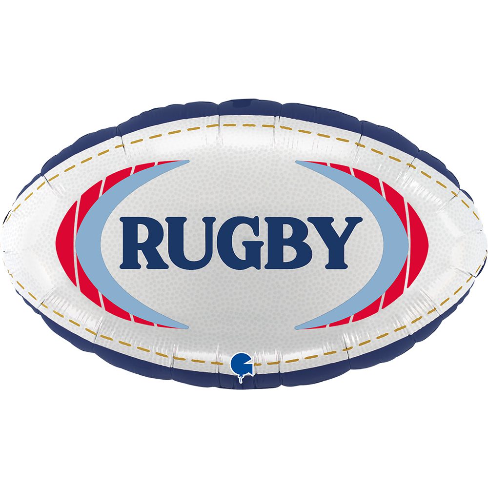 20” rugby ball shape foil balloon