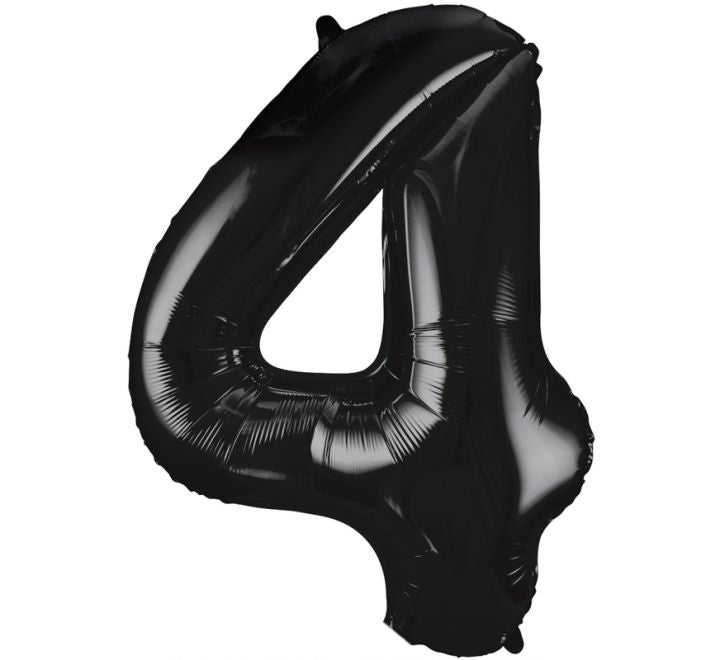 Unique 34” black 4 foil number