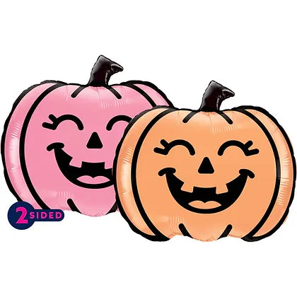 Prima – 9″ Air-filled Smiling Jack-o’-lantern Shape – PF-0037-9-50-2