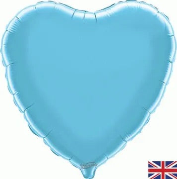 18” oaktree light blue heart foil balloon (unpackaged)