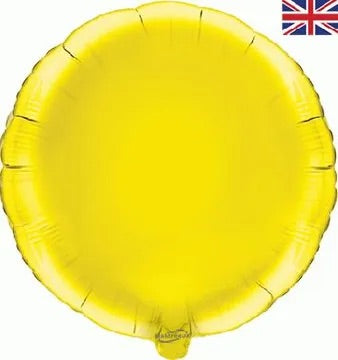 18” oaktree yellow round foil balloon (unpackaged)