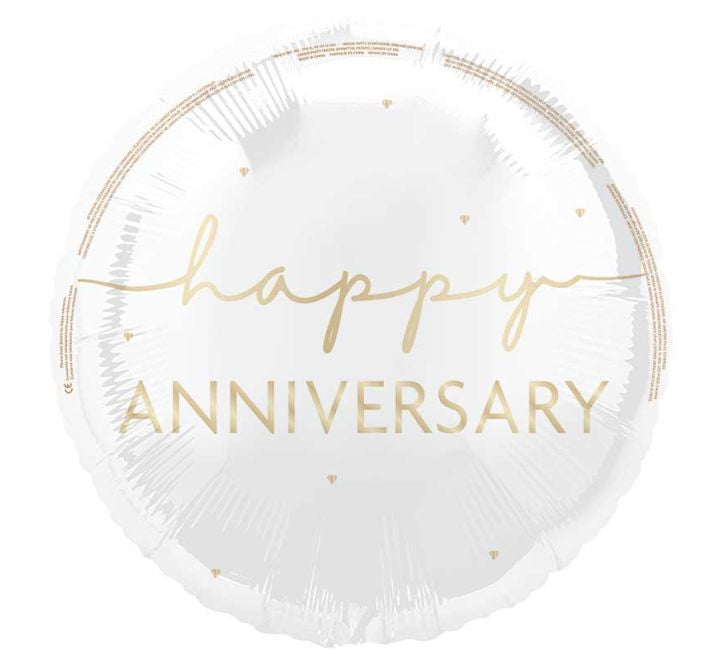 18” Happy Anniversary foil balloon