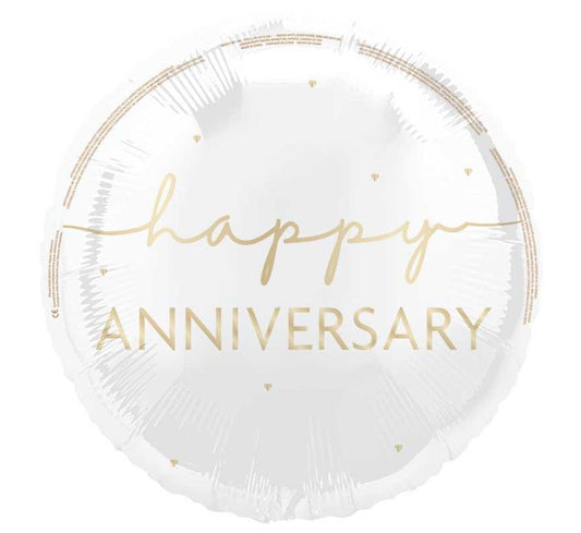 18” Happy 50th Anniversary foil balloon