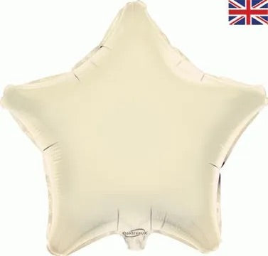 19” oaktree ivory star foil balloon (unpackaged)