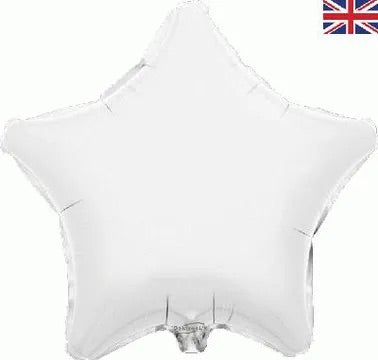 19” oaktree white star foil balloon (unpackaged)