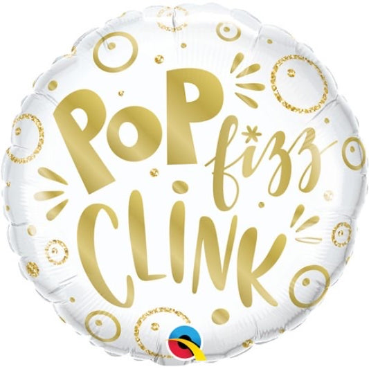 18” pop fizz clink foil balloon