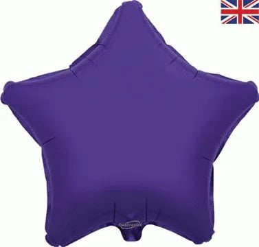 19” oaktree purple star foil balloon (unpackaged)