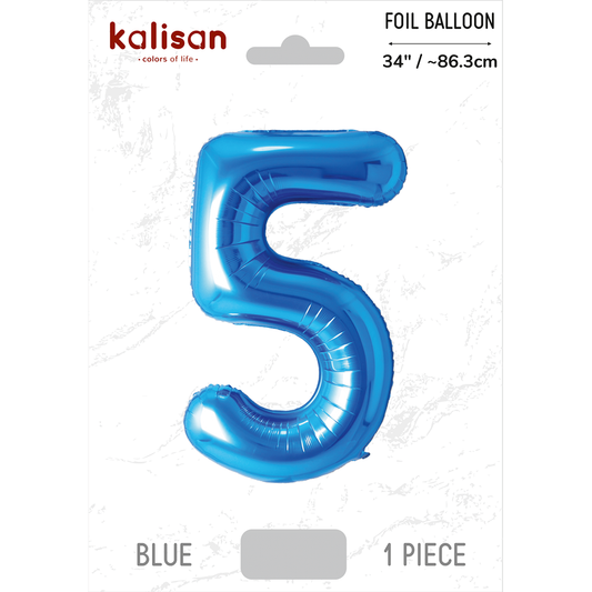 Kalisan – Blue – 34inch Foil Number 5 – 170534041