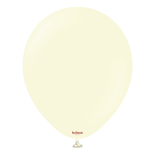 Kalisan Latex – 5″ Macaron Pale Yellow – 100CT – 10530081