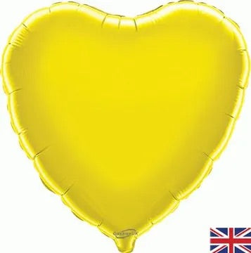 18” oaktree yellow heart foil balloon (unpackaged)