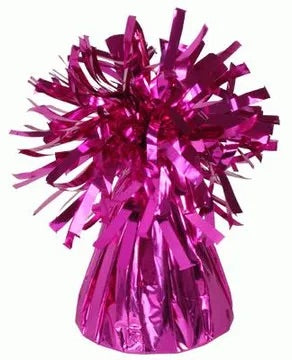 Oaktree fuchsia foil balloon weight (12ct)