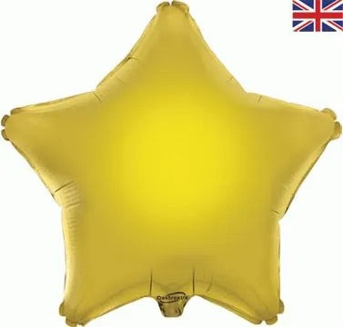 19” oaktree gold star foil balloon (unpackaged)