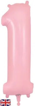 Oaktree 34” Matte pale pink 1 foil number