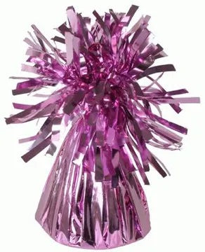 Oaktree pink foil balloon weight (12ct)