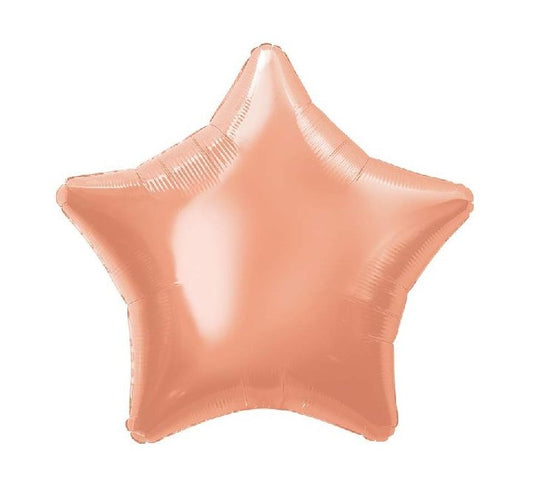 20” Unique rose gold star foil balloon
