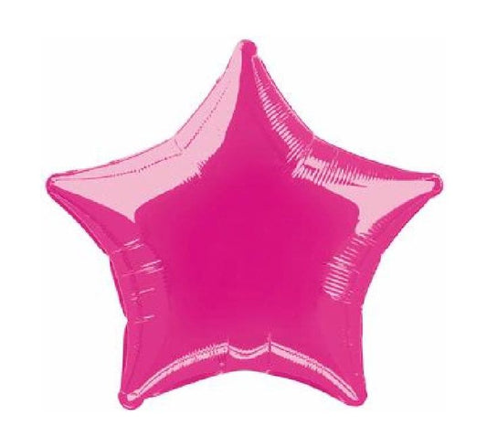 20” Unique Hot pink star foil balloon