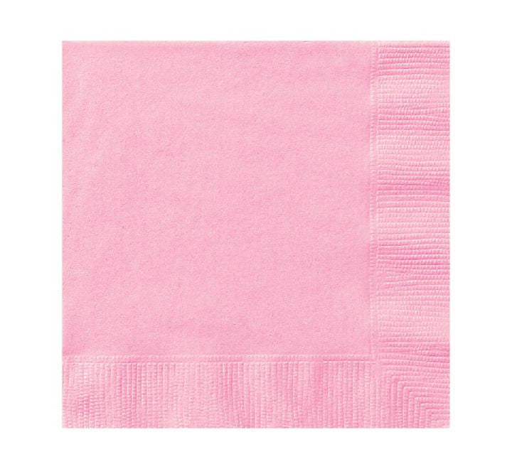 Unique (50) 33CM LOVELY PINK L/NAPKINS