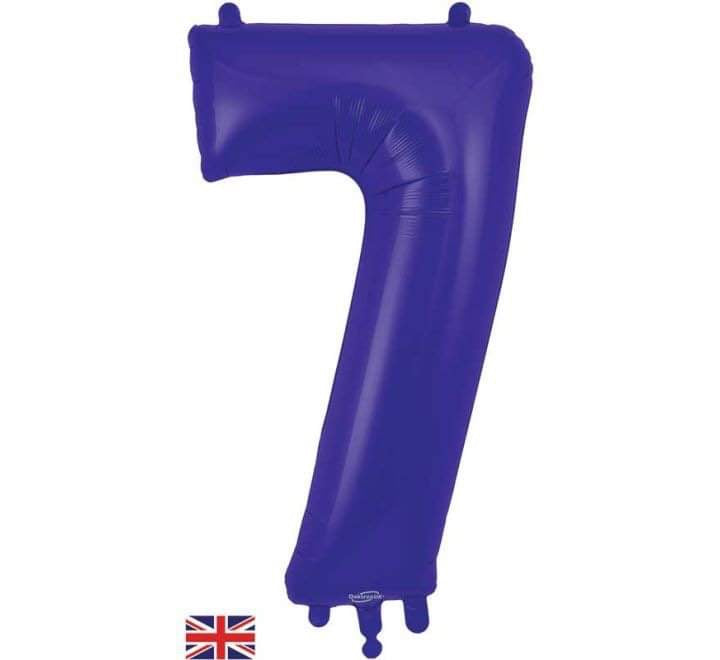 Oaktree 34” purple 7 foil number