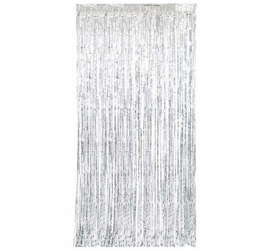 Unique 1m x 2m SILVER FOIL DOOR CURTAIN