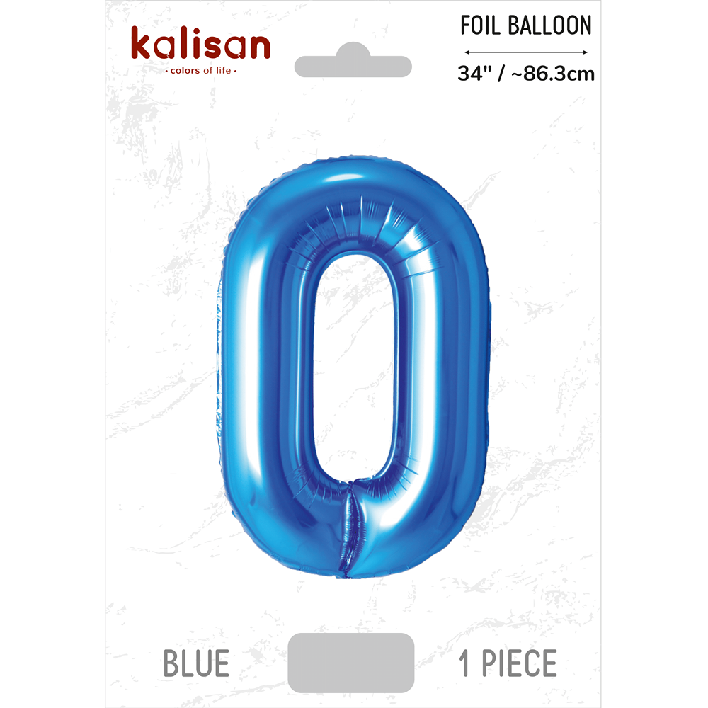 Kalisan – Blue – 34inch Foil Number 0 – 170034041