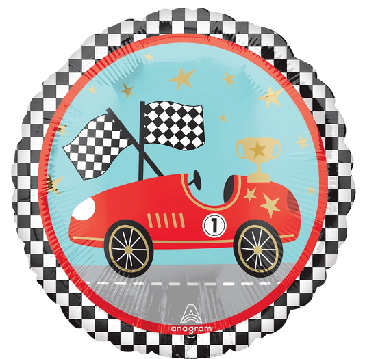 18” Race Cars Foil Balloon