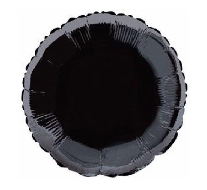 18” Unique black round foil balloon