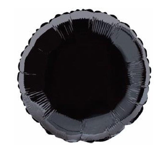 18” Unique black round foil balloon