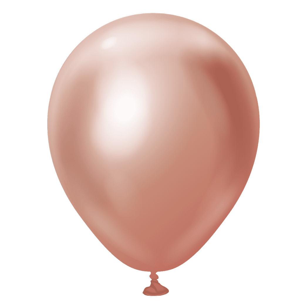 Kalisan Latex – 5″ Mirror Rose Gold – 100CT – 10550071