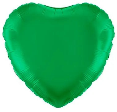 18” oaktree green heart foil balloon (unpackaged)