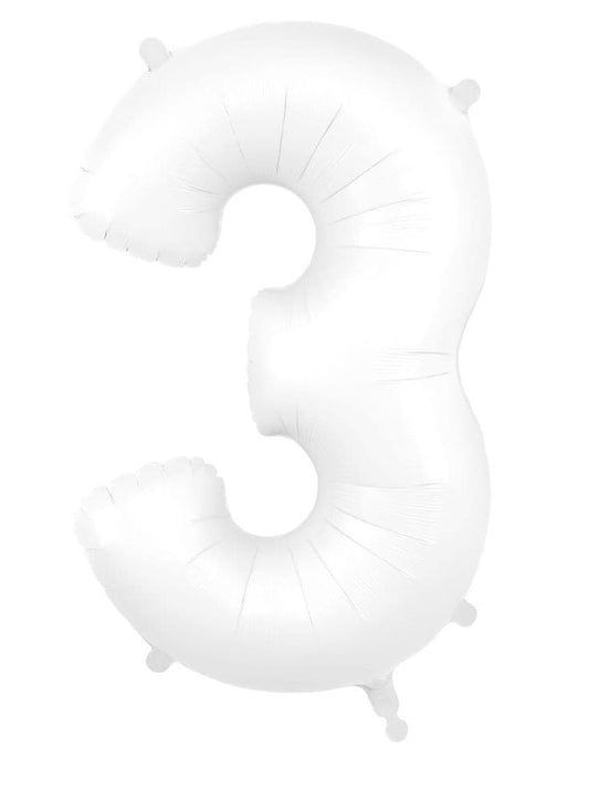 Oaktree 34” white 3 foil number