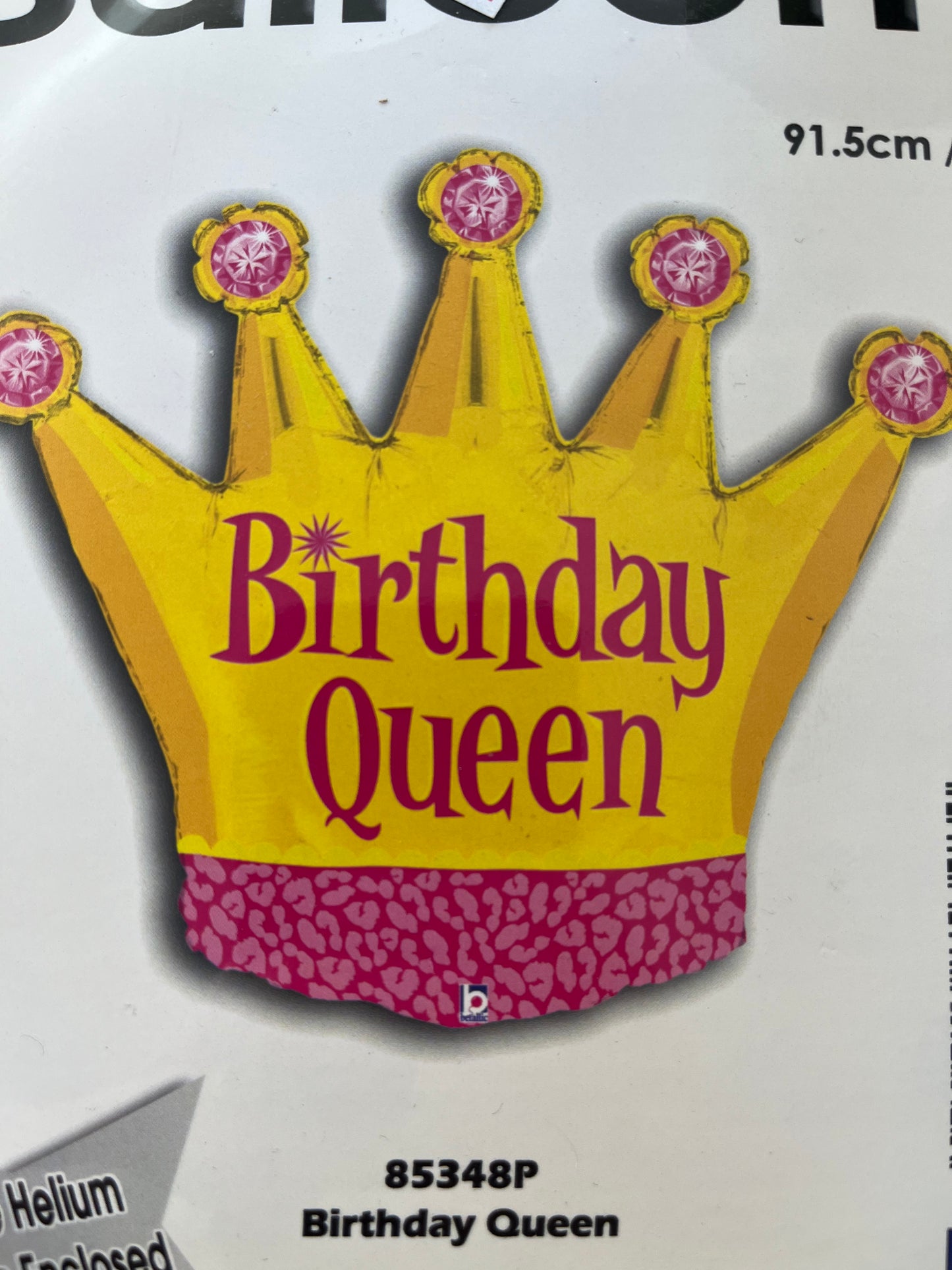 36” birthday queen shape