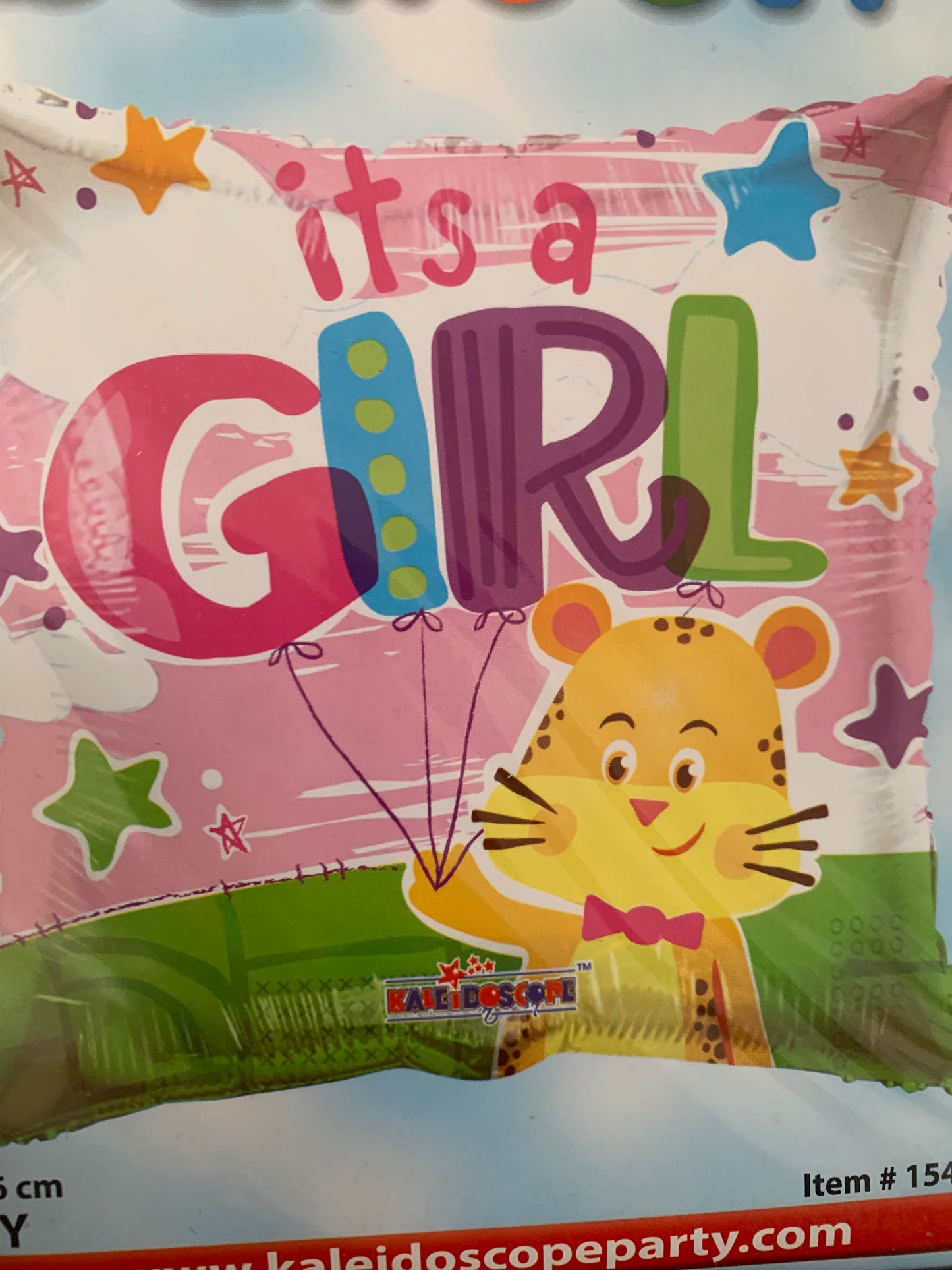 18” it’s a girl pillow  foil balloon