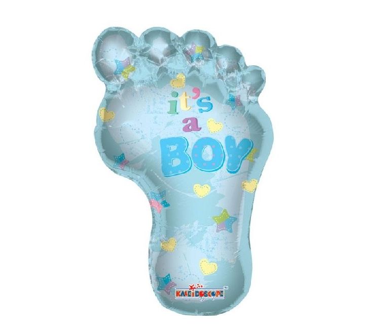 36” it’s a boy foot print shape