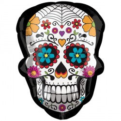 24” day of the dead skull super shape