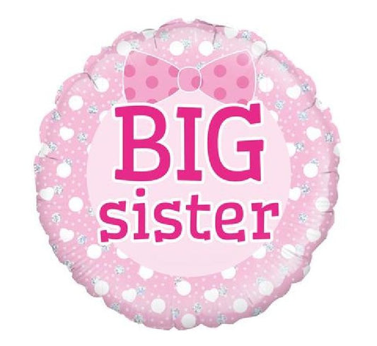 18” Big sister foil balloon