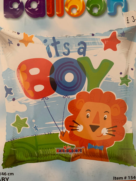 18” it’s a boy pillow foil balloon