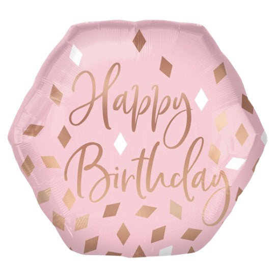 23” blush birthday super shape