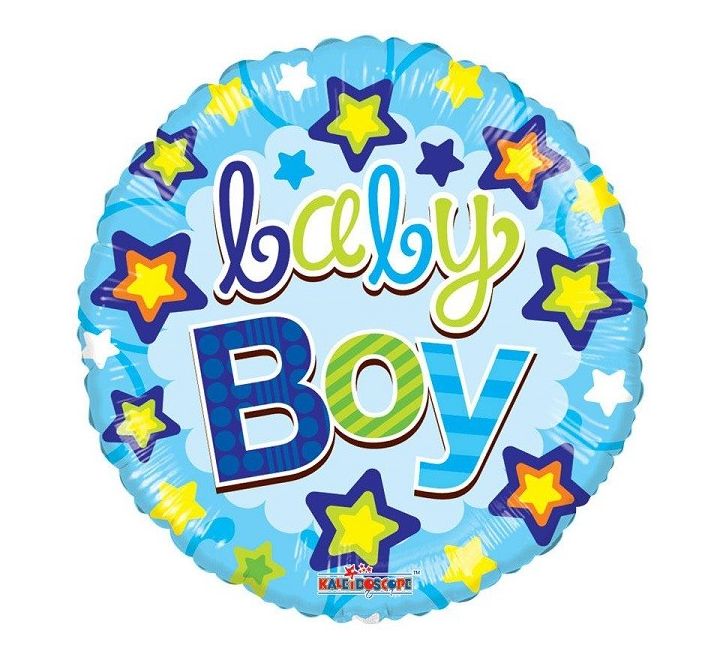 18” baby boy full colour balloon